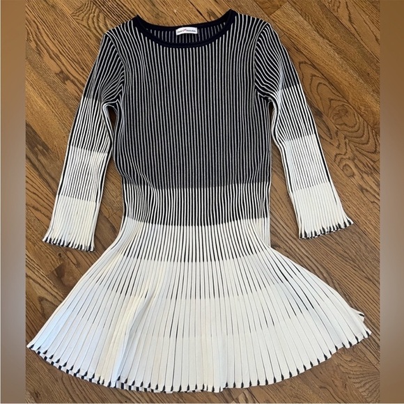 Dainty Hooligan Pleated Striped Knit Dress - Picture 3 of 7